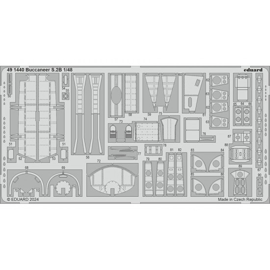 1/48 Blackburn Buccaneer S.2B Photo-etched set for Airfix kits