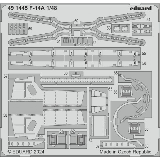 1/48 Grumman F-14A Tomcat Photo-etched set for Great Wall Hobby kits