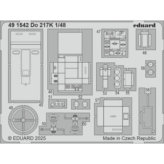 1/48 Dornier Do 217K Details (PE) for ICM kits