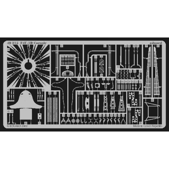 Colour Photoetch for 1/48 Vought-Sikorsky F4U-1D Corsair for Tamiya kit