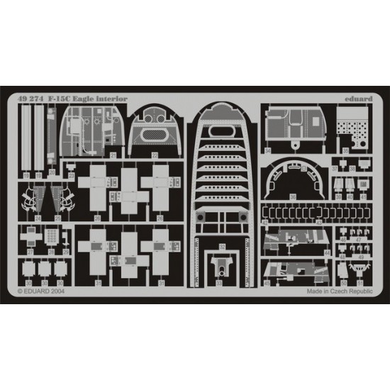 Colour Photoetch for 1/48 F-15C Interior for Hasegawa kit