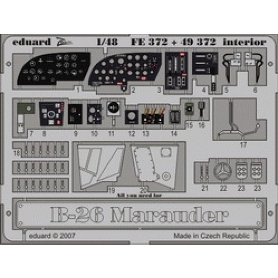 Colour Photoetch for 1/48 B-26 Interior Vol.1 for Revell/Monogram kit