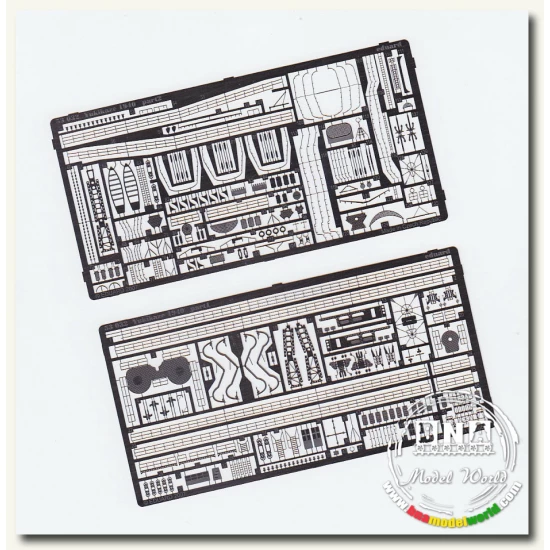 Photo-etched set for 1/350 Yukikaze 1940 for Hasegawa kit