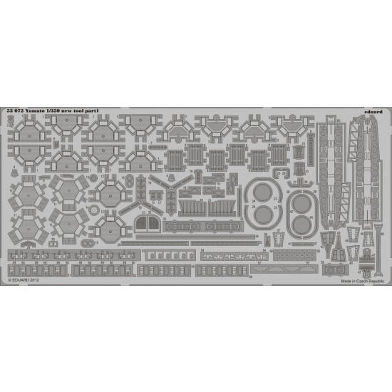 1/350 Japanese Battleship Yamato (New Tool) Detail Set for Tamiya kit #78025