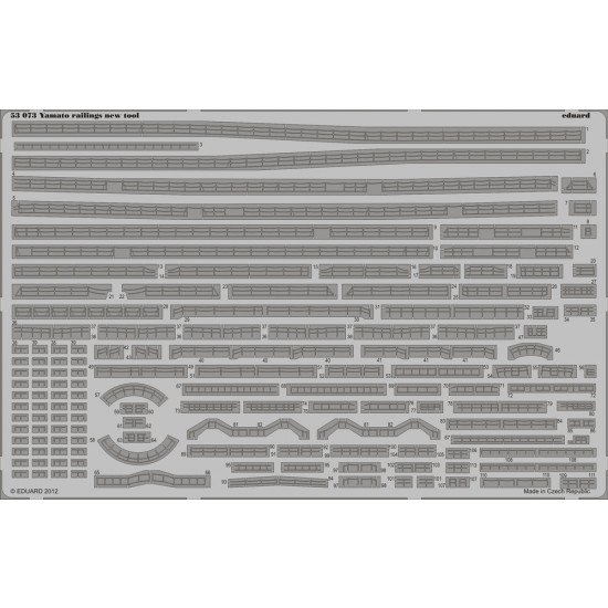 1/350 Japanese Battleship Yamato Railings for Tamiya kit #78025