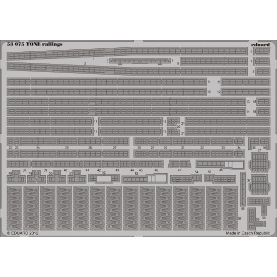 1/350 Tone Japanese Heavy Cruiser Railings for Tamiya kit