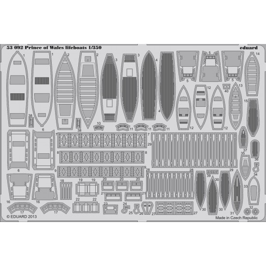 1/350 Prince of Wales Photo-Etched Lifeboats for Tamiya kit