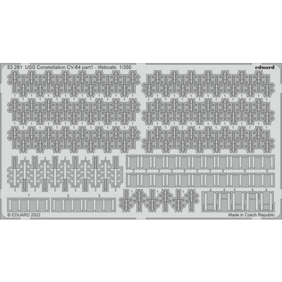 1/350 USS Constellation CV-64 part 1 Lifeboats Detail Set for Trumpeter kits