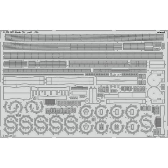 1/350 USS Alaska CB-1 Alaska-class Cruiser Detail Parts for HobbyBoss kits