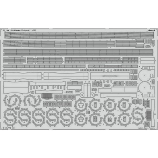 1/350 USS Alaska CB-1 Alaska-class Cruiser Detail Parts for HobbyBoss kits