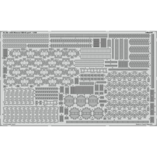 1/350 USS Missouri BB-630 Detail Parts for HobbyBoss kits
