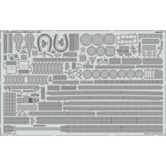 1/350 USS Missouri BB-63 part 30 Detail Parts for HobbyBoss kits