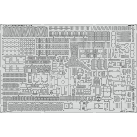 1/350 USS Nimitz CVN-68 Part 1 Photo-etched set for Trumpeter kits