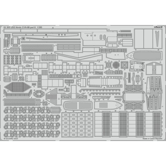 1/350 USS Nimitz CVN-68 Aircraft Carrier Photo-etched set for Trumpeter kits