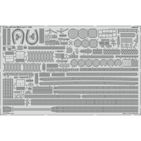 1/350 USS Iowa Bb-61 Photo-etched set for Hobby Boss kits