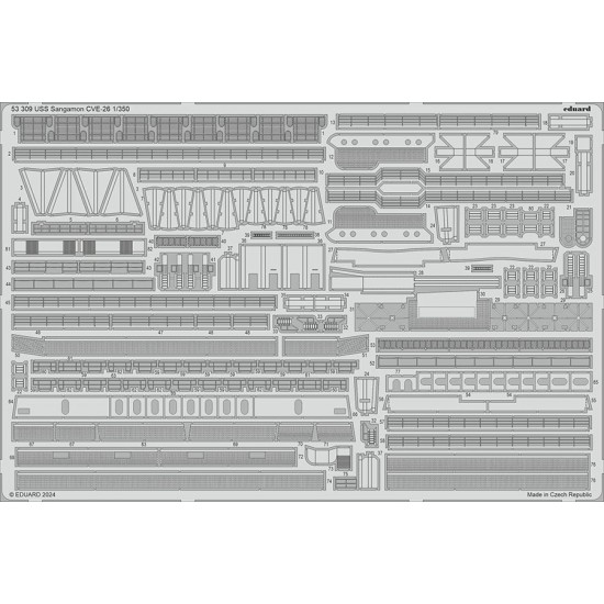 1/350 USS Sangamon CVE-26 Escort Carrier Photo-etched set for Trumpeter kits