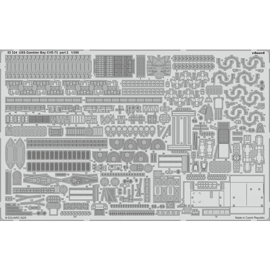 1/350 USS Gambier Bay CVE-73 Part 20 PE set for Hasegawa kits