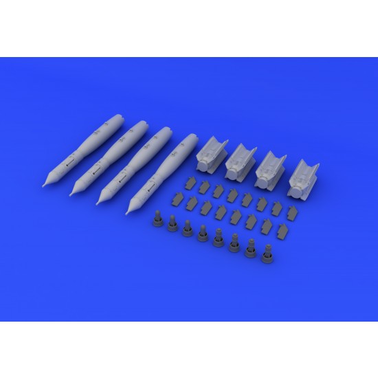 1/32 GBU-12 Bombs Set (4 Bombs) (Resin+PE+Decals)