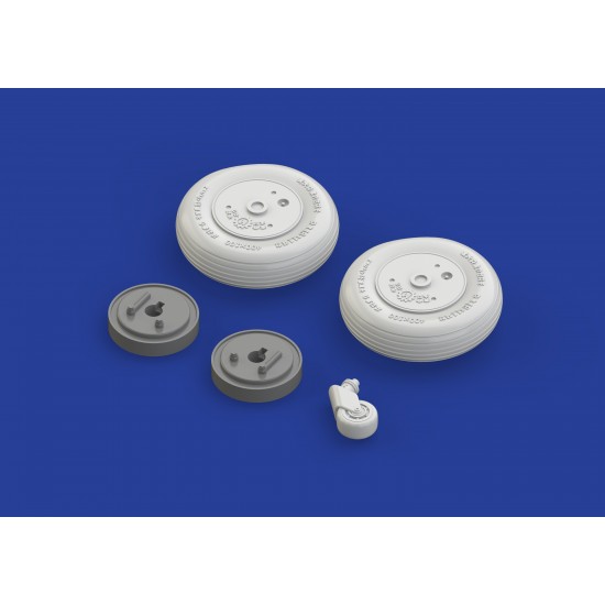 1/32 Mitsubishi A6M5c Zero Wheels Set for Hasegawa kit