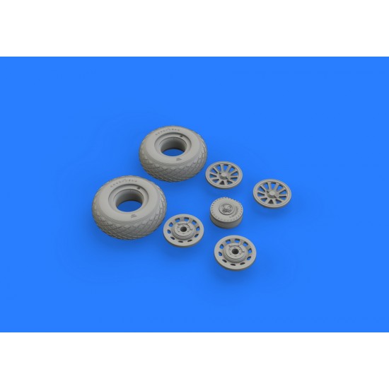 1/32 P-51D Wheels Brassin Set for Revell kits
