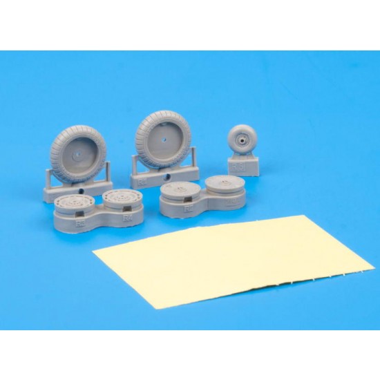 1/32 Focke-Wulf Fw 190A-8 Wheels Brassin Set for Revell kits