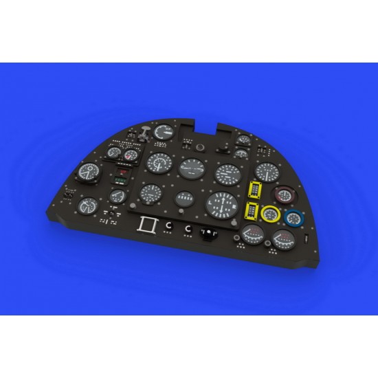 1/48 Supermarine Spitfire Mk.I Late Instrument Panel Detail Set for Eduard kits