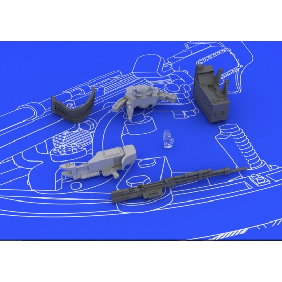 1/48 Ilyushin IL-2 Shturmovik UBT Machine Gun for Tamiya kit