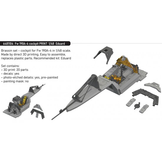 1/48 Focke-Wulf Fw 190A-4 Cockpit for Eduard kits