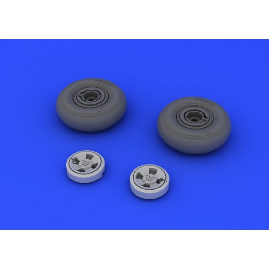 1/48 Supermarine Spitfire Mk.IX Wheels with 4 Spoke disc for Eduard kit