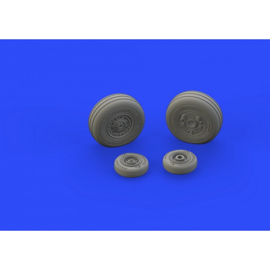 1/48 McDonnell Douglas F-4J Phantom II Wheels Set for Zoukei-Mura kit (4 wheels)