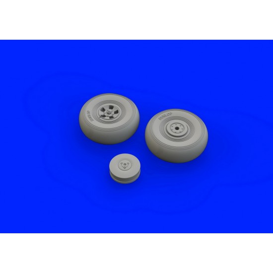 1/48 Hawker Tempest Mk.V Wheels (early) Set (Brassin) for Eduard kits