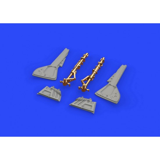 1/48 Focke-Wulf Fw 190A-5 Undercarriage Legs BRONZE Detail Set (brassin) for Eduard kits