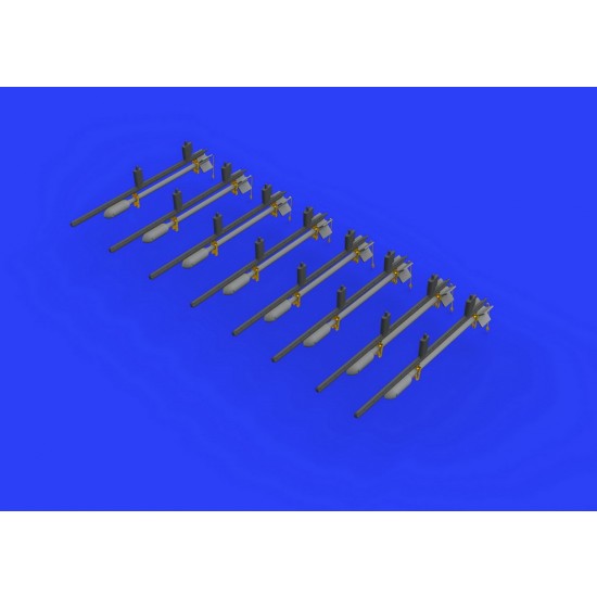 1/48 RP-3 60lb Rockets for Hawker Tempest Mk.V Brassin Set for Eduard kits