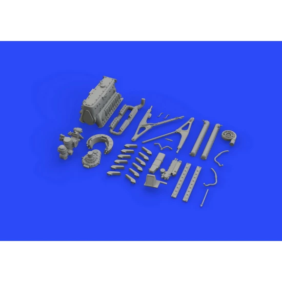 1/48 Messerschmitt Bf 109E Engine for Eduard kits
