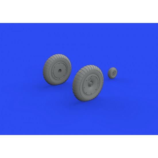 1/48 Messerschmitt Me 163B Wheels Detail Set for Gaspatch kits