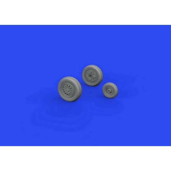 1/48 General Dynamics F-16 Fighting Falcon Wheels Late Set for Tamiya kits