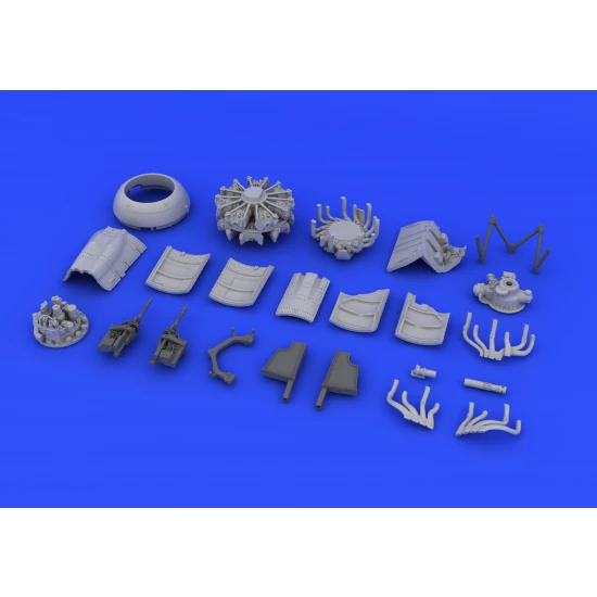 1/72 Focke-Wulf Fw 190A-8 Engine & Fuselage Guns for Eduard kit (Resin+PE)