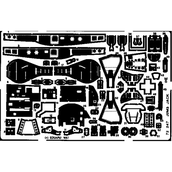 Photoetch for 1/72 Mitsubishi J2M3 Raiden for Hasegawa kit