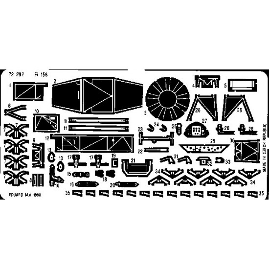Photoetch for 1/72 Fieseler Fi 156 Storch for Academy kit