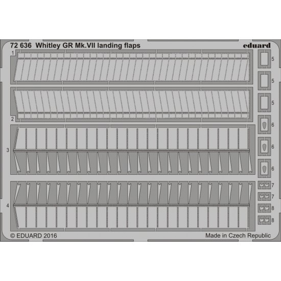 1/72 Armstrong Whitworth Whitley Mk.VII Landing Flaps for Airfix kit AX09009 (1PE)