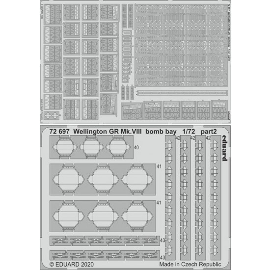 1/72 Wellington Gr Mk.VIII Bomb Bay Detail set for Airfix kits