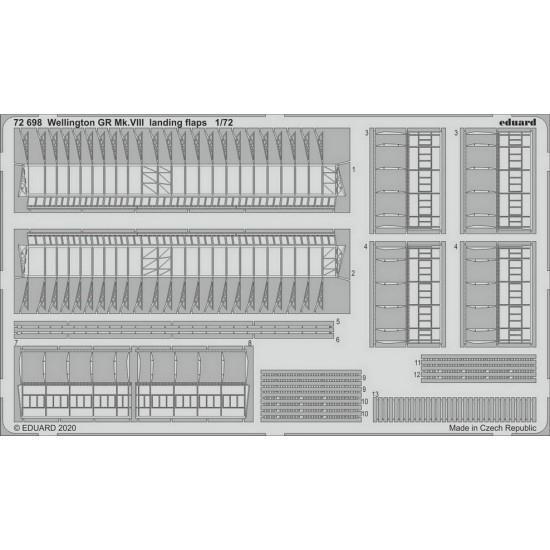 1/72 Wellington Gr Mk.VIII Landing Flaps Detail set for Airfix kits