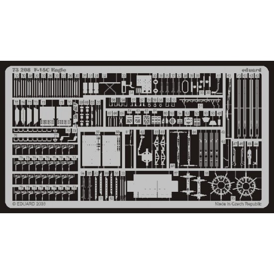 1/72 F-15C Eagle Colour Photoetch Set Vol.1 for Hasegawa kit