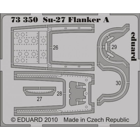 1/72 Sukhoi Su-27 Flanker A Colour Photoetch Set Vol.1 for ICM kit