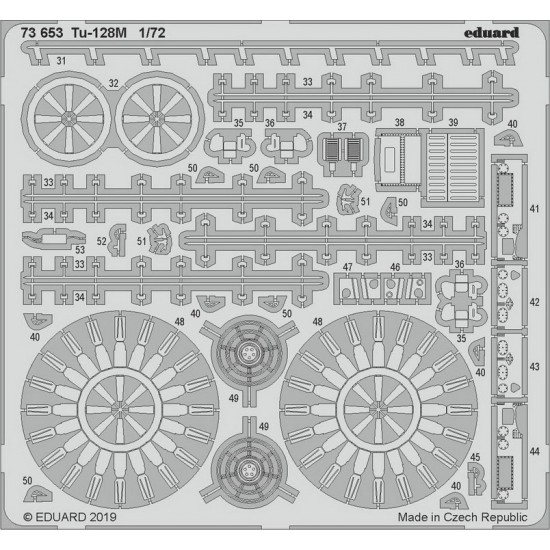 1/72 Tupolev Tu-128M Detail Set (Photo-etched Sheets) for Trumpeter kits