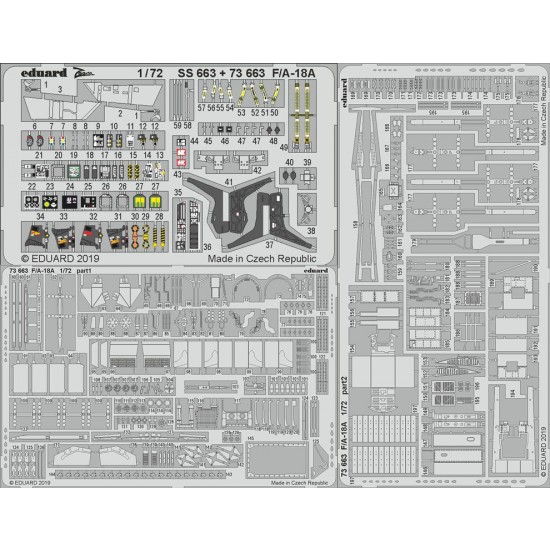 1/72 McDonnell Douglas F/A-18A Hornet Detail Set for Academy kits