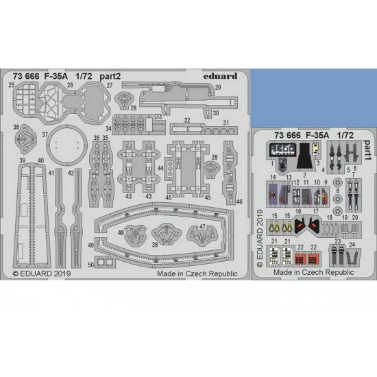 1/72 Lockheed Martin F-35A Lightning II Detail Set for Academy kits