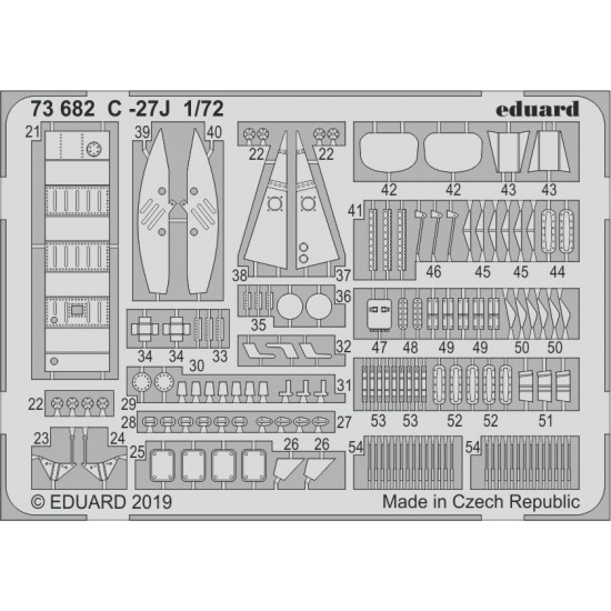 1/72 Alenia C-27J Spartan Detail Set for Italeri kits