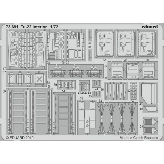 1/72 Tupolev Tu-22 Interior Detail Set for Trumpeter kits