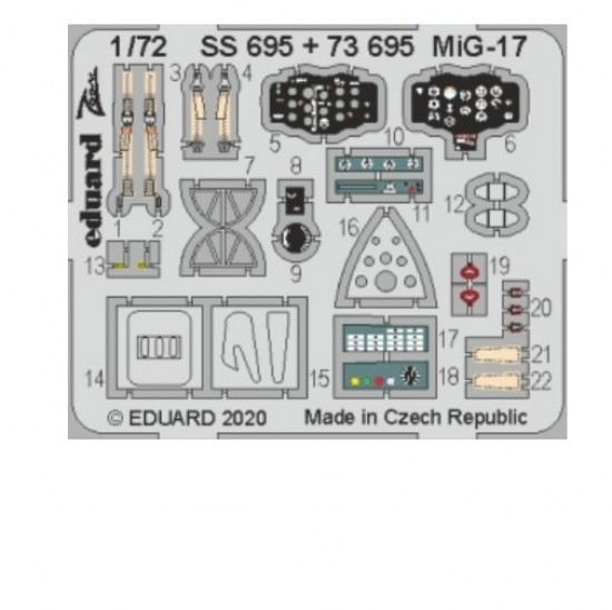 1/72 Mikoyan-Gurevich MiG-17 Detail Set for Airfix kits